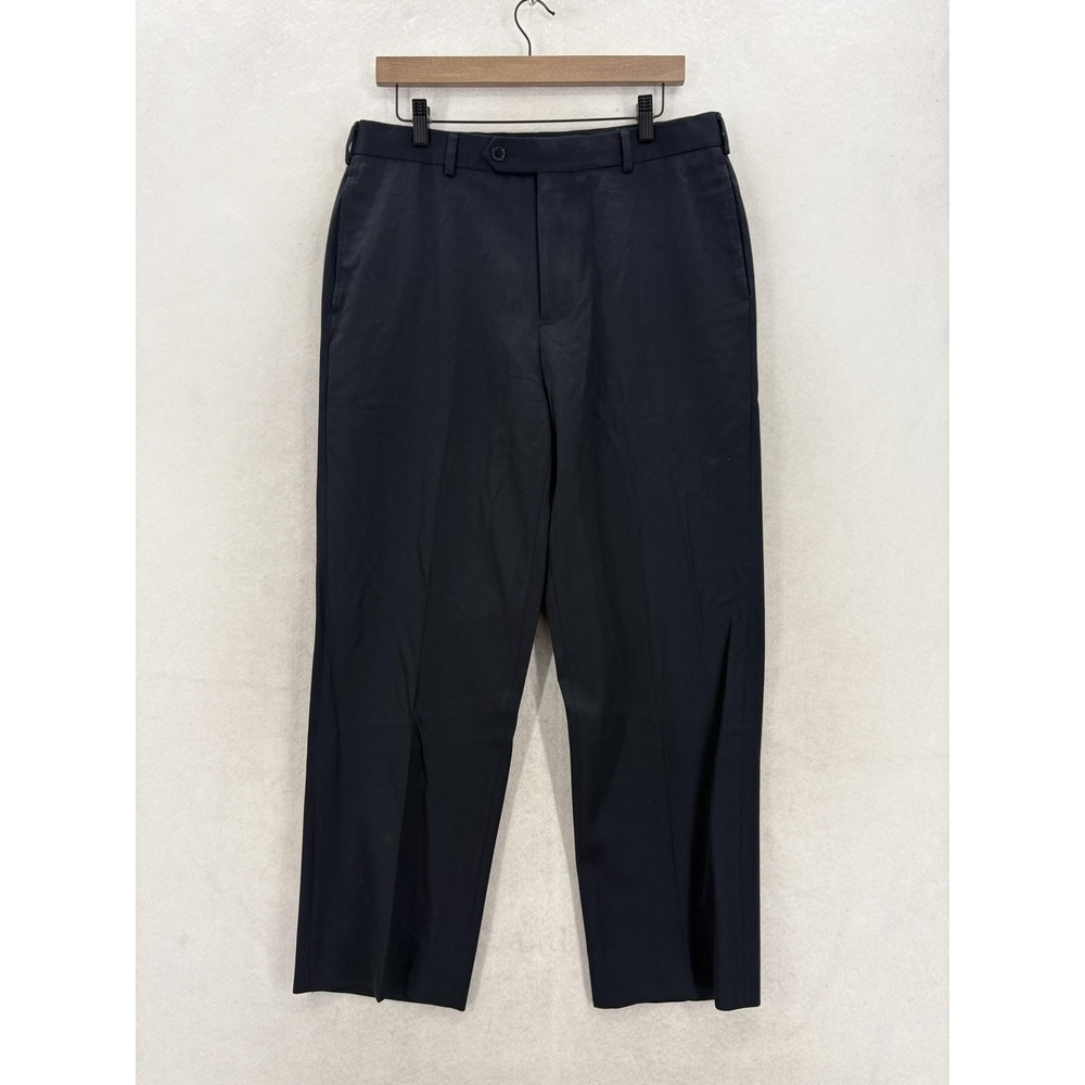 Brooks Brothers Madison Dress Pants Mens 34x28 Blue Wool Classic Lined Thailand